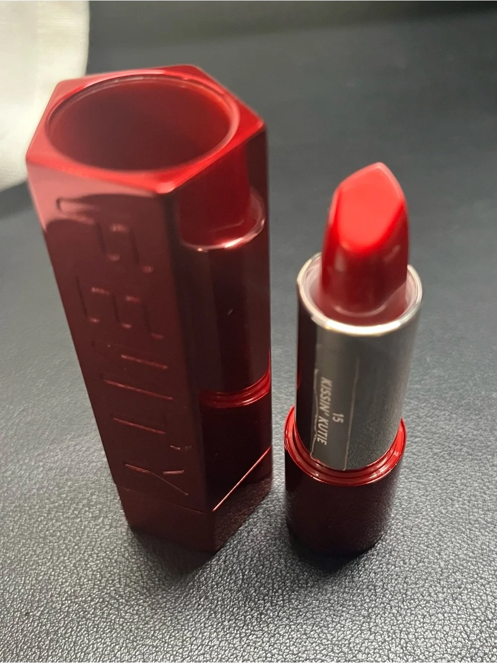 Fenty Beauty Refillable Red Lipstick Case & Lipstick - Shade Kissing Kutie